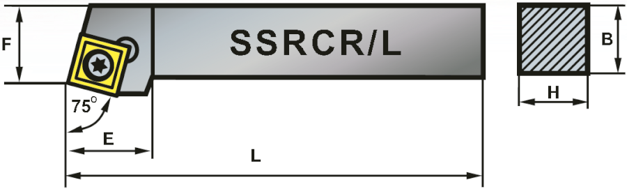 SSRCL 1616-09 soustružnický držák